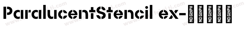 ParalucentStencil ex字体转换